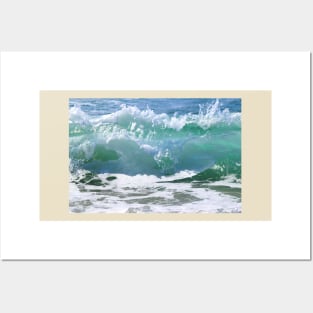 Ocean Water Sea Wave Crashing Posters and Art